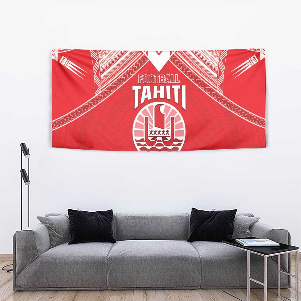 Tahiti Football Tapestry Coat Of Arms Polynesian Tribal Pattern LT05 - Polynesian Pride