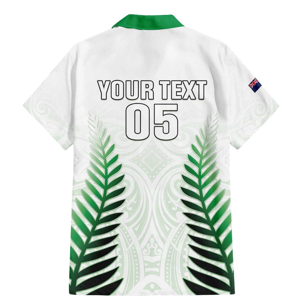 Custom New Zealand Fern Football Family Matching Mermaid Dress and Hawaiian Shirt Simple Style LT05 - Polynesian Pride