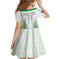 Custom New Zealand Fern Football Family Matching Puletasi and Hawaiian Shirt Simple Style LT05 - Polynesian Pride