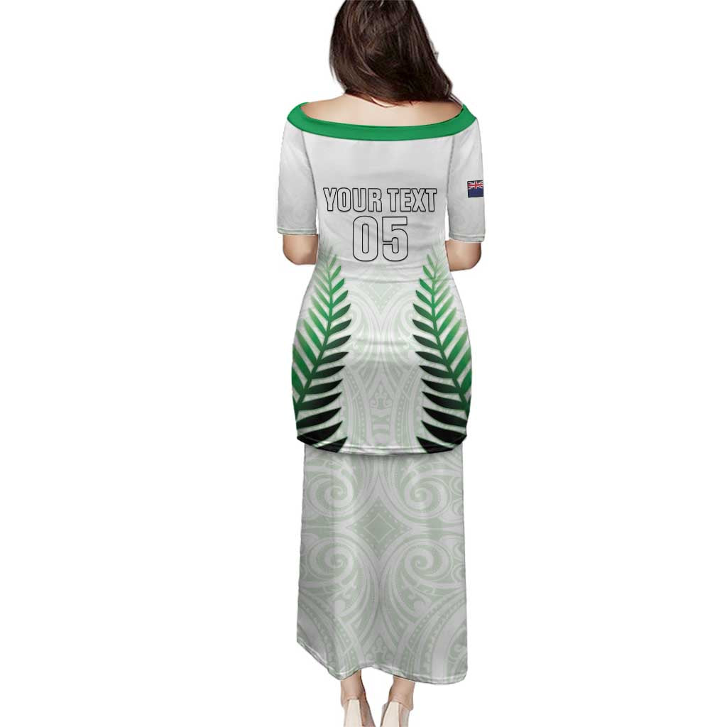 Custom New Zealand Fern Football Family Matching Puletasi and Hawaiian Shirt Simple Style LT05 - Polynesian Pride