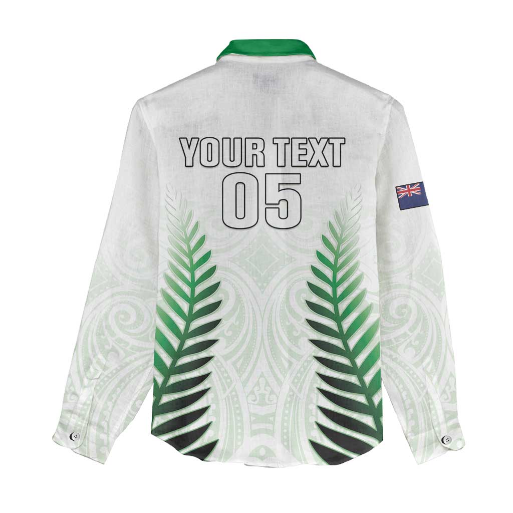 Custom New Zealand Fern Football Women Casual Shirt Simple Style LT05 - Polynesian Pride