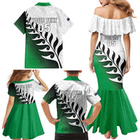 Custom New Zealand Football Family Matching Mermaid Dress and Hawaiian Shirt Go Aotearoa LT05 - Polynesian Pride