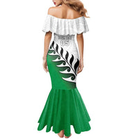 Custom New Zealand Football Family Matching Mermaid Dress and Hawaiian Shirt Go Aotearoa LT05 - Polynesian Pride