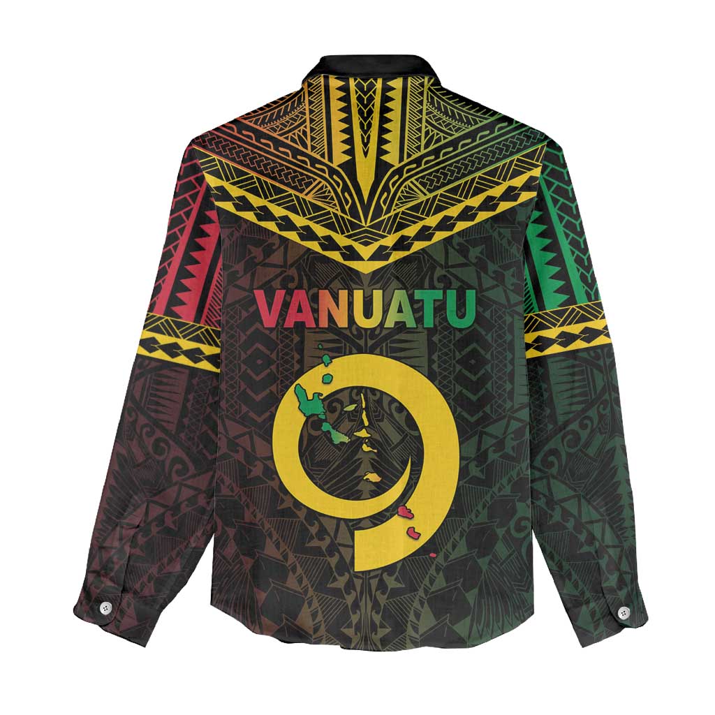 Happy Vanuatu Father Lini Day Women Casual Shirt