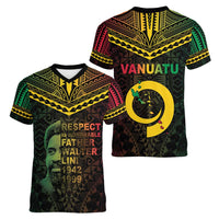 Happy Vanuatu Father Lini Day Women V-Neck T-Shirt