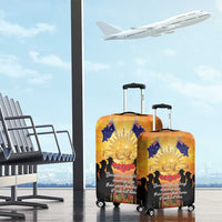 ANZAC Day Luggage Cover Remembrance Tribute Soldiers And Poppy Field