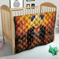 ANZAC Day Quilt Remembrance Tribute Soldiers And Poppy Field