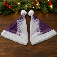 Hawaii Hibiscus Flowers Christmas Santa Hat Purple Polynesian Pattern LT05 - Polynesian Pride