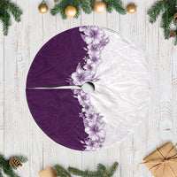 Hawaii Hibiscus Flowers Tree Skirt Purple Polynesian Pattern LT05 Casual Purple - Polynesian Pride