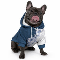 Hawaii Hibiscus Flowers Pet Hoodie Blue Polynesian Pattern LT05 - Polynesian Pride