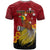 Personalized Papua New Guinea T Shirt Bird Of Paradise Hibiscus With Motuan Pattern LT05 - Polynesian Pride