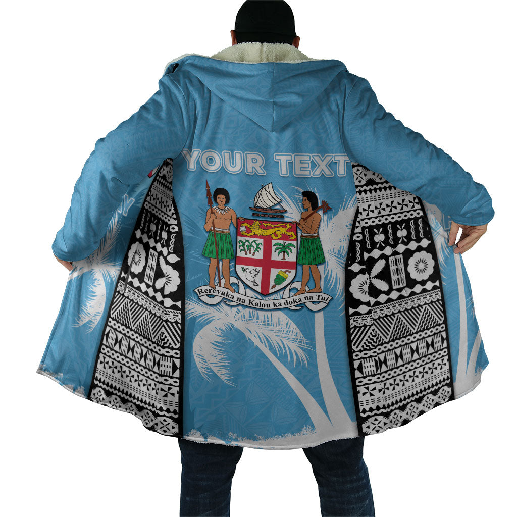 Personalised Fiji Day 2026 Cloak Masi Tapa Pattern With Palm Tree LT05 - Polynesian Pride