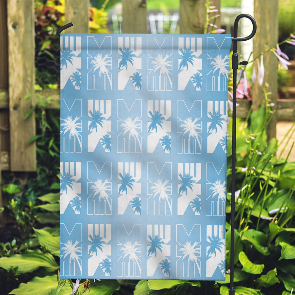 Bula Fiji Garden Flag Blue Makare Masi Tapa Pattern LT05 Garden Flag Blue - Polynesian Pride