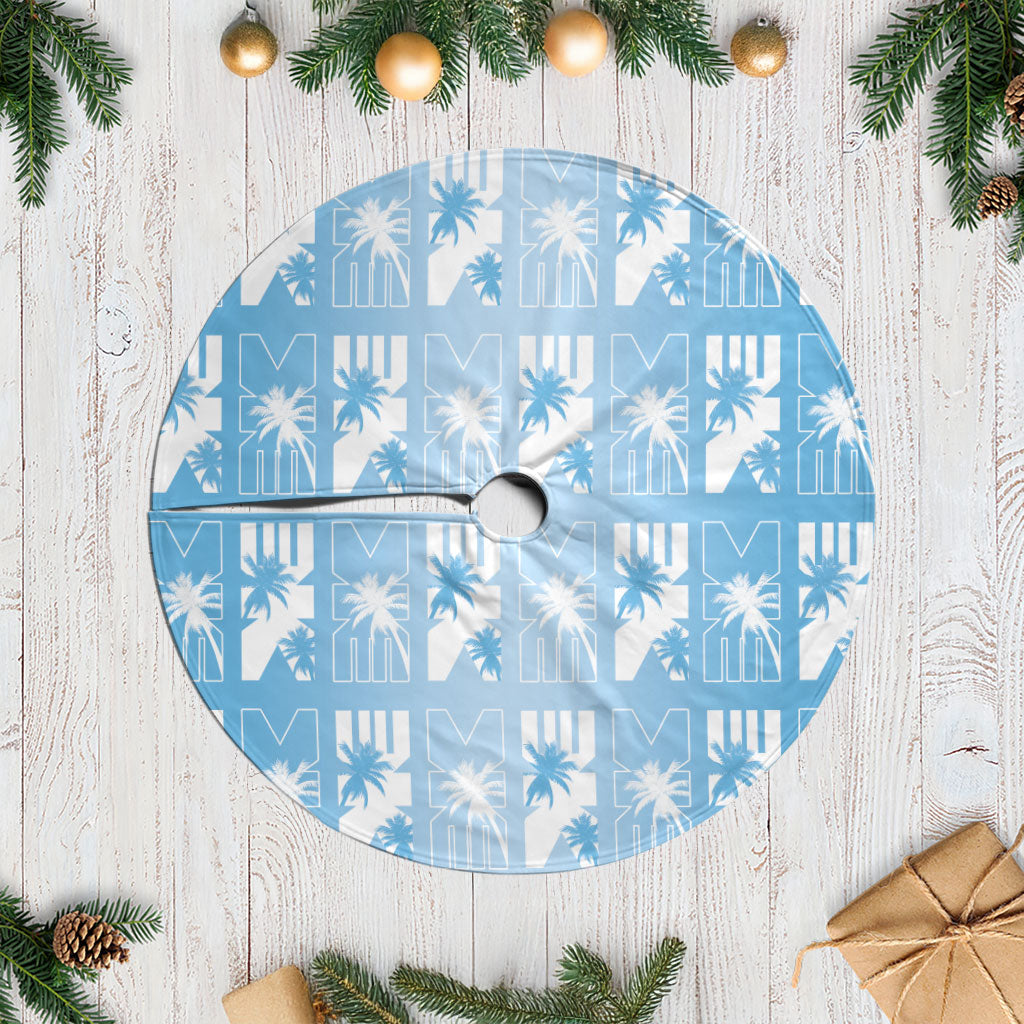 Bula Fiji Tree Skirt Blue Makare Masi Tapa Pattern LT05 Casual Blue - Polynesian Pride
