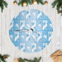 Bula Fiji Tree Skirt Blue Makare Masi Tapa Pattern LT05 Casual Blue - Polynesian Pride