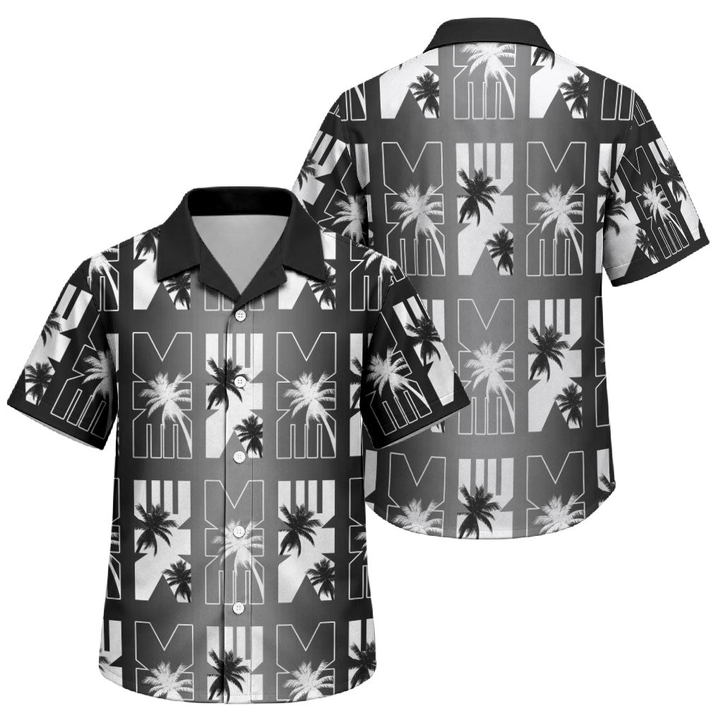 Bula Fiji Family Matching Summer Maxi Dress and Hawaiian Shirt Black Makare Masi Tapa Pattern LT05 Son's Shirt Black - Polynesian Pride