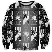 Bula Fiji Sweatshirt Black Makare Masi Tapa Pattern LT05 Unisex Black - Polynesian Pride