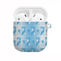 Bula Fiji AirPods Case White Makare Masi Tapa Pattern LT05 White - Polynesian Pride