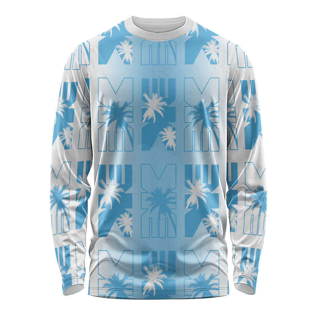 Bula Fiji Long Sleeve Shirt White Makare Masi Tapa Pattern LT05 Unisex White - Polynesian Pride