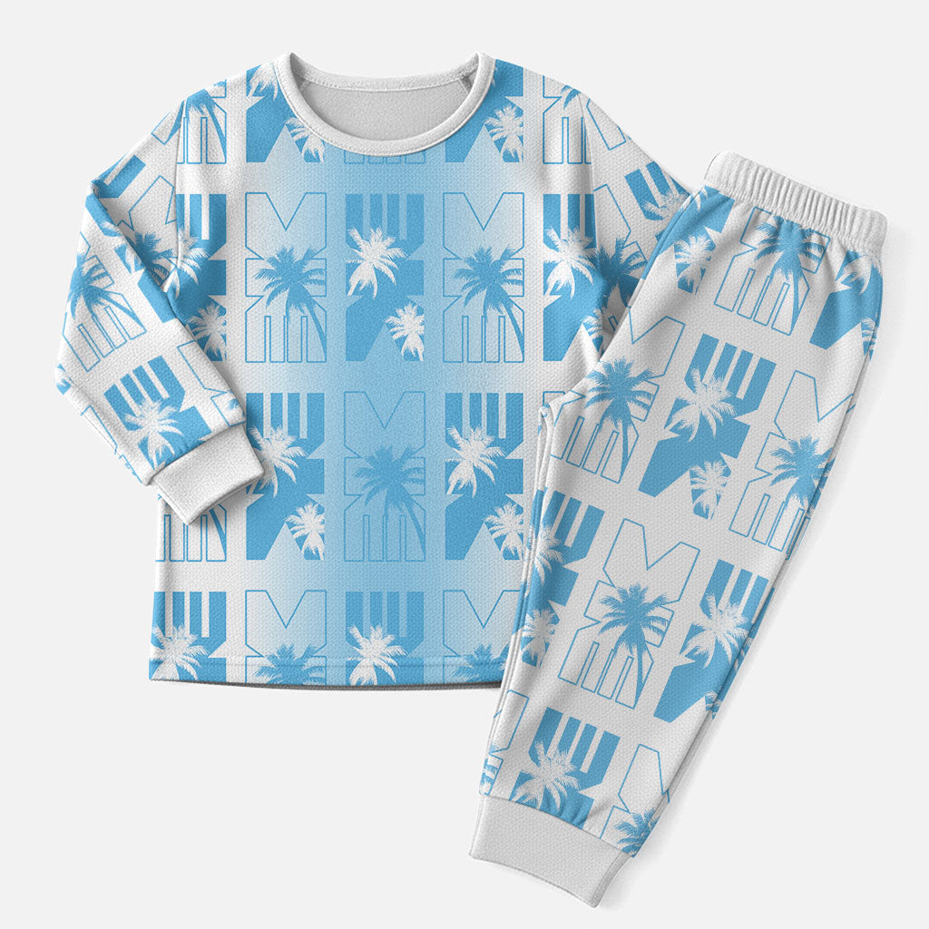 Bula Fiji Christmas Pajama Set White Makare Masi Tapa Pattern LT05 Men White - Polynesian Pride