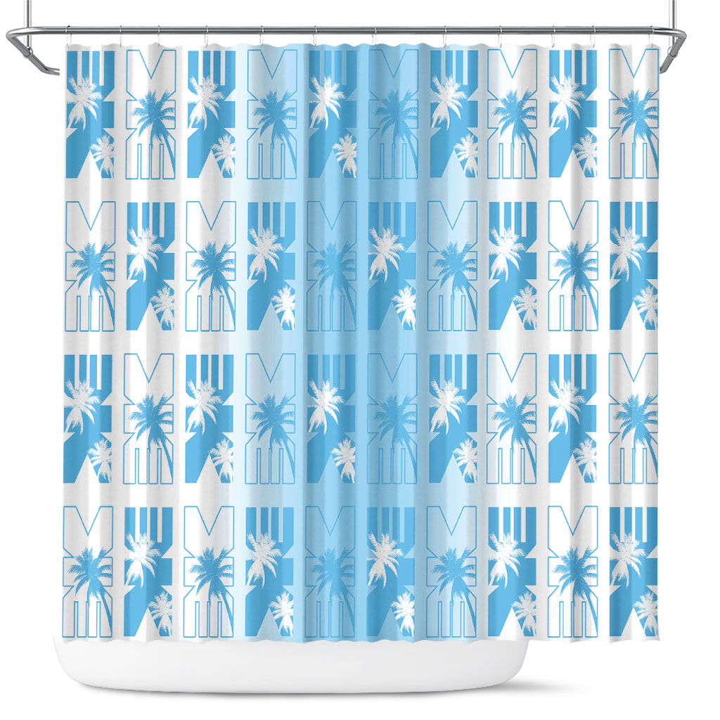 Bula Fiji Shower Curtain White Makare Masi Tapa Pattern LT05 White - Polynesian Pride