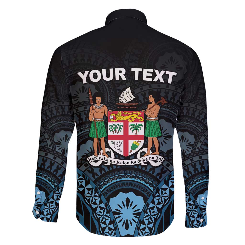 Personalised Happy Fiji Day 1970 Family Matching Short Sleeve Bodycon Dress and Hawaiian Shirt Flag Grunge Style LT05 - Polynesian Pride