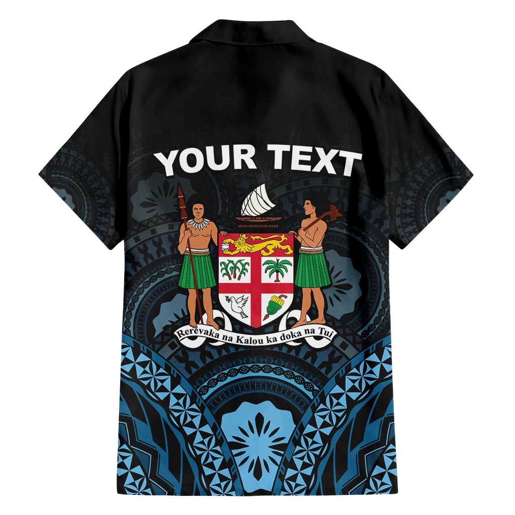 Personalised Happy Fiji Day 1970 Family Matching Tank Maxi Dress and Hawaiian Shirt Flag Grunge Style LT05 - Polynesian Pride