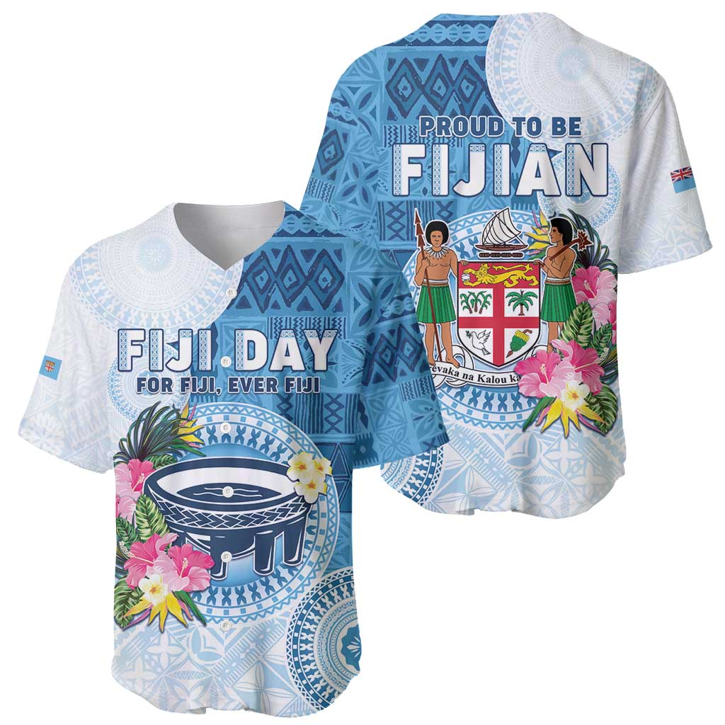 Fiji Day Baseball Jersey Proud To Be Fijian