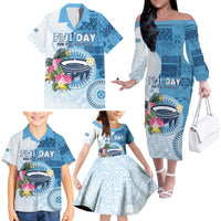Fiji Day Family Matching Off The Shoulder Long Sleeve Dress and Hawaiian Shirt Proud To Be Fijian LT05 - Polynesian Pride