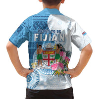 Fiji Day Family Matching Off Shoulder Maxi Dress and Hawaiian Shirt Proud To Be Fijian LT05 - Polynesian Pride