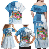 Fiji Day Family Matching Off Shoulder Maxi Dress and Hawaiian Shirt Proud To Be Fijian LT05 - Polynesian Pride