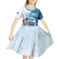 Fiji Day Kid Short Sleeve Dress Proud To Be Fijian