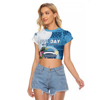 Fiji Day Raglan Cropped T Shirt Proud To Be Fijian