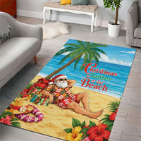 Hawaii Jolly Christmas Area Rug Xmas Is Better At The Beach LT05 - Polynesian Pride