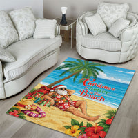 Hawaii Jolly Christmas Area Rug Xmas Is Better At The Beach LT05 - Polynesian Pride