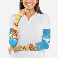 Hawaii Jolly Christmas Arm Sleeves Xmas Is Better At The Beach LT05 - Polynesian Pride