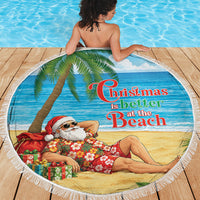 Hawaii Jolly Christmas Beach Blanket Xmas Is Better At The Beach LT05 - Polynesian Pride
