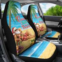 Hawaii Jolly Christmas Car Seat Cover Xmas Is Better At The Beach LT05 - Polynesian Pride
