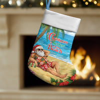 Hawaii Jolly Christmas Stocking Xmas Is Better At The Beach LT05 Set of 2 Blue - Polynesian Pride