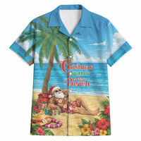 Hawaii Jolly Christmas Hawaiian Shirt Xmas Is Better At The Beach LT05 Blue - Polynesian Pride