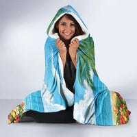 Hawaii Jolly Christmas Hooded Blanket Xmas Is Better At The Beach LT05 - Polynesian Pride