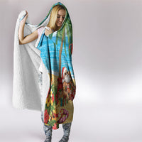Hawaii Jolly Christmas Hooded Blanket Xmas Is Better At The Beach LT05 - Polynesian Pride