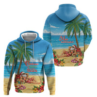 Hawaii Jolly Christmas Hoodie Xmas Is Better At The Beach LT05 - Polynesian Pride