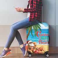 Hawaii Jolly Christmas Luggage Cover Xmas Is Better At The Beach LT05 - Polynesian Pride
