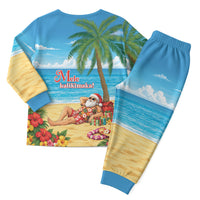 Hawaii Jolly Christmas Pajama Set Xmas Is Better At The Beach LT05 - Polynesian Pride