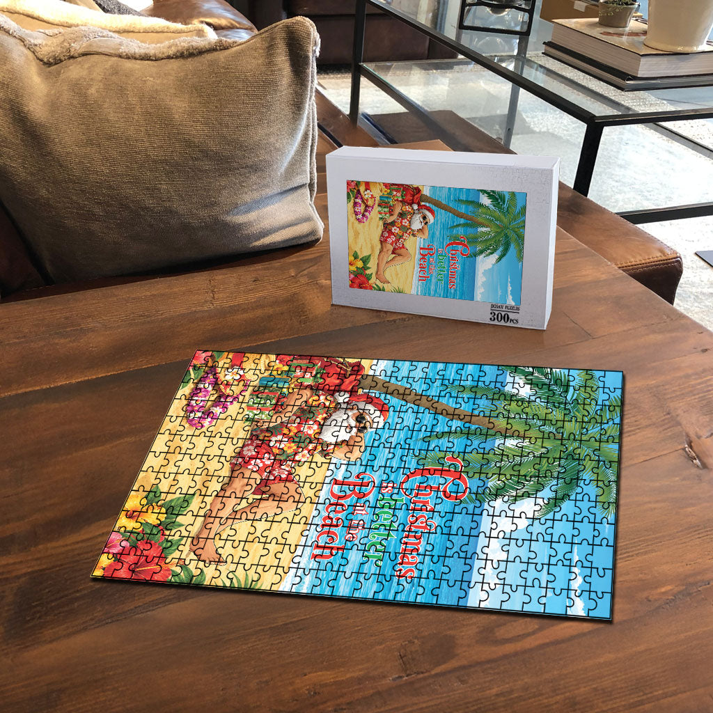 Hawaii Jolly Christmas Puzzle Xmas Is Better At The Beach LT05 - Polynesian Pride