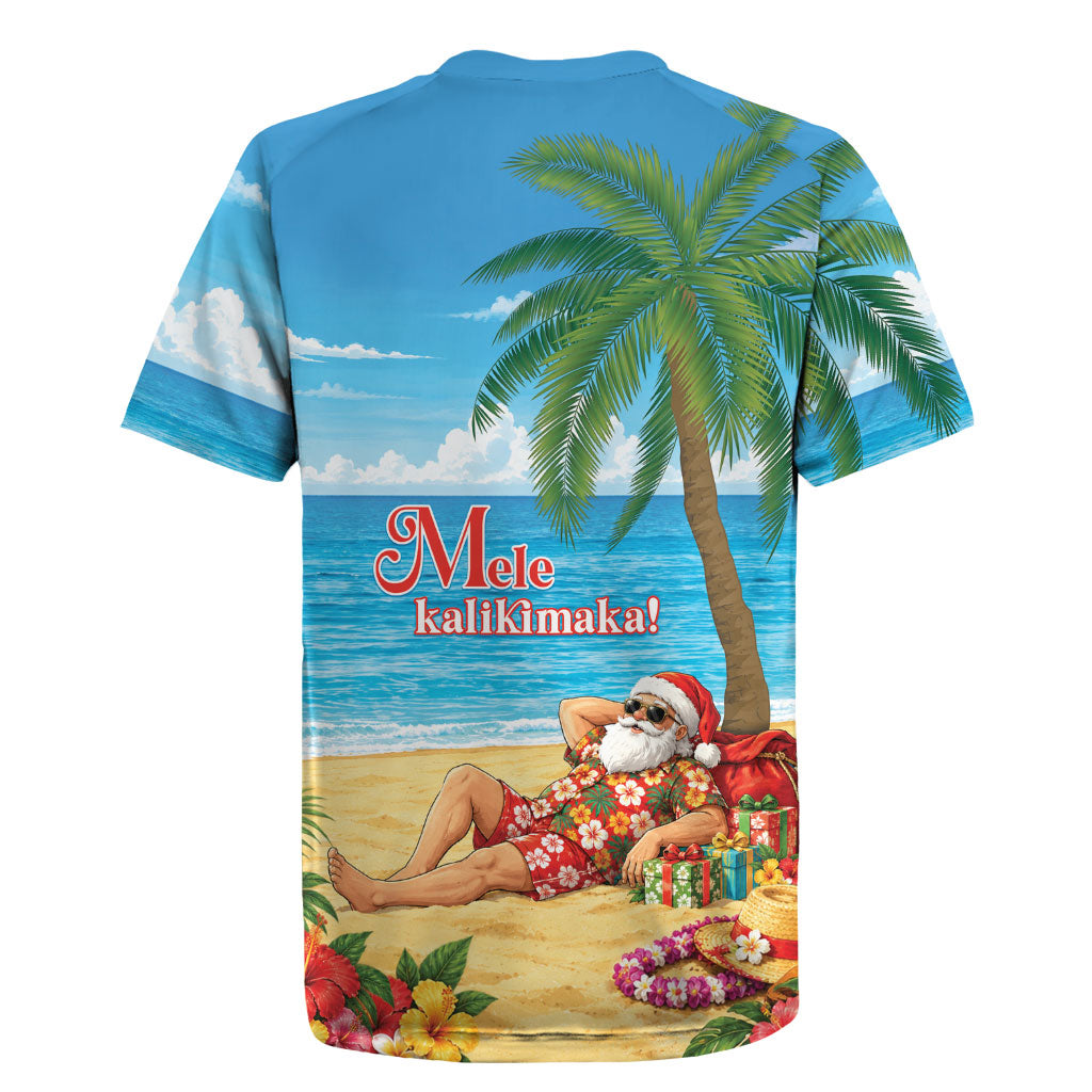 Hawaii Jolly Christmas Rugby Jersey Xmas Is Better At The Beach LT05 - Polynesian Pride