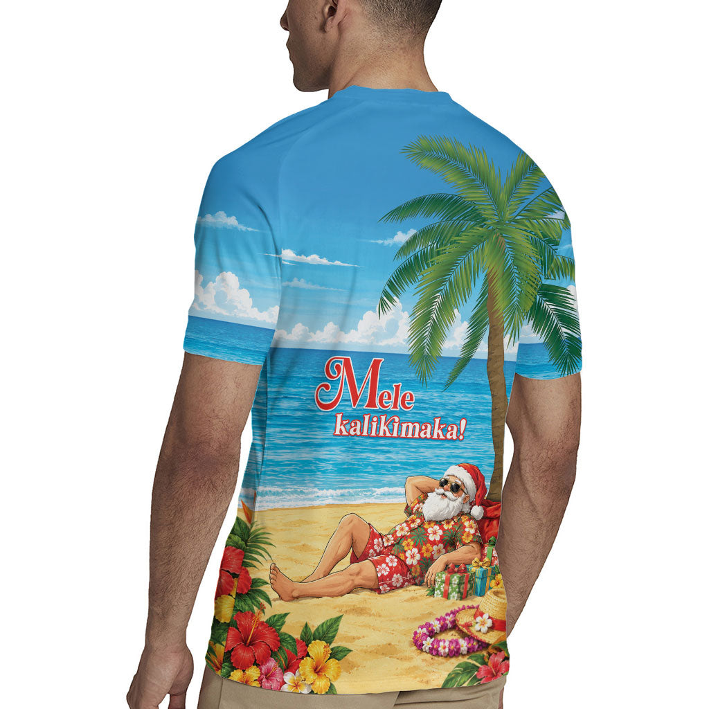 Hawaii Jolly Christmas Rugby Jersey Xmas Is Better At The Beach LT05 - Polynesian Pride