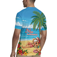 Hawaii Jolly Christmas Rugby Jersey Xmas Is Better At The Beach LT05 - Polynesian Pride