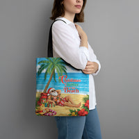 Hawaii Jolly Christmas Tote Bag Xmas Is Better At The Beach LT05 - Polynesian Pride